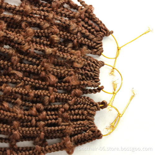 Long Color butterfly Locs  Hair Synthetic 22 inch Wavy Senegalese Twist Crochet Braid Extension For Black Women Braiding Hair